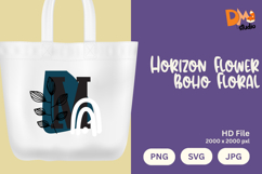 Horizon Flower Boho Floral Monogram Product Image 1