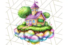 Bright Floating Island PNG Clipart for Fantasy Worlds & Maps Product Image 3