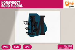 Honeyroot Boho Floral Monogram Product Image 1