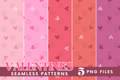 St Valentine&#039;s Day Hearts Cupid Love Seamless Pattern Bundle Product Image 1