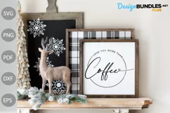 I love you more than coffee SVG, Valentine's Day SVG Product Image 2