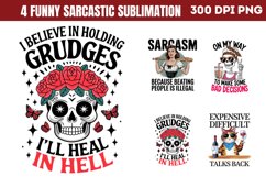Funny Sarcastic Sublimation Quotes Bundle PNG Product Image 3