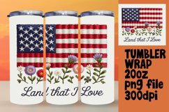 EYE-CATCHING 20oz Tumbler PNG , Patriotic Product Image 1