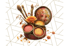Autumn Circus Clipart Carnival Tent Fall PNG, Vintage Circus Product Image 3