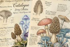 Ephemera Mushrooms Junk Journal Pages - Junk Journal Pack Product Image 5