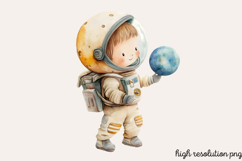 Cute Space Nursery Clipart Sublimation PNG Product Image 1
