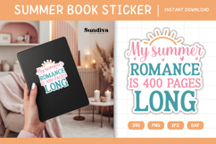 Printable Summer Book Lover Sticker | My Summer Romance Product Image 1