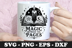 Magic Between The Pages Spell Book SVG Design Product Image 1