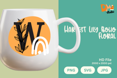 Harvest Lily Boho Floral Monogram Product Image 1
