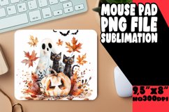 Watercolor Monsters Mouse Pad Design Halloween PNG Product Image 1