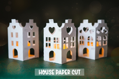 21 3D Paper House Lantern Template, 3D Paper Cut Product Image 8