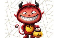 Monster Kids Clipart PNG, Cute Halloween Costume Art Product Image 3