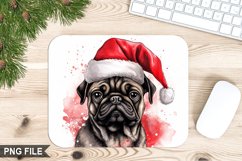 Christmas Dog Sublimation Mouse Pad PNG Design Product Image 1
