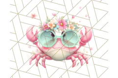 Pink and Mint Summer Clipart PNG Beach Icons, Summer Fun Png Product Image 3