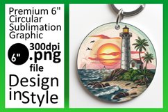 Scenic View Car Coaster - Round Sublimation Product Image 1