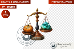 Autumn Witchcraft Clipart - Amber Spells witch PNG Product Image 1