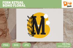 Fern Ritual Boho Floral Monogram Product Image 1