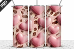 Valentines Love Skinny Tumbler PNG Wrap| Valentines Tumbler Product Image 4
