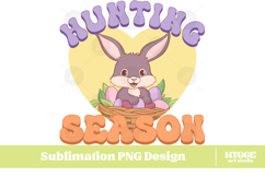 Easter Bunny Sublimation DTF Chick Farm Hip Hop Spring Joy Product Image 1