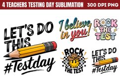 Teachers Testing Day Sublimation Bundle Product Image 4