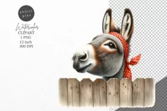 Donkey clipart, Funny clipart, Animals clipart Product Image 1