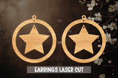 24 Celestial Style Laser Cut Earrings SVG File Product Image 15