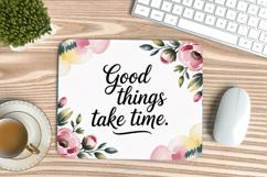 Inspirational Quotes Mouse Pad, Motivational PNG Sublimation Product Image 1
