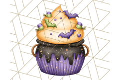 Cute Witch Halloween Baking Clipart PNG, Holiday Treats Png Product Image 3