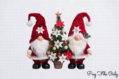 Cute Christmas Gnome Sublimation Clipart PNG Product Image 1