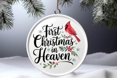 Memorial Ornament Clipart, Cardinal Ornament Product Image 4