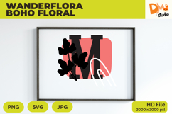 Wanderflora Boho Floral Monogram Product Image 1