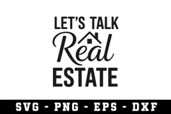 Let's Talk Real Estate Svg |Real Estate SVG Cut files|Cricut Product Image 1