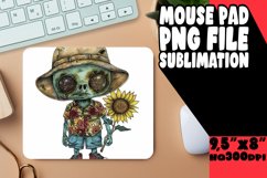 Watercolor Mouse Pad: Halloween Scarecrow PNG Product Image 1