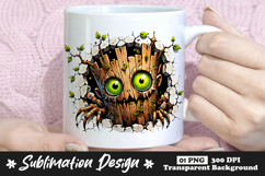 Wooden Face Monster Clipart Sublimation PNG Product Image 1