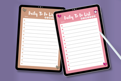 4 Cute Aesthetic Daily To-Do List Planner Templates | Canva Product Image 4