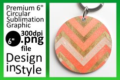 Glitter Stripe Round Design for Keychain Tumblers Product Image 1