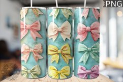 Spring Fling Bow Tumbler Wrap -High Quality 300 Dpi Product Image 1