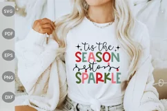 Tis the Season to Sparkle Christmas SVG / Christmas SVG Cut Product Image 1
