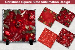 Christmas Square Sublimation Slate Designs Product Image 1