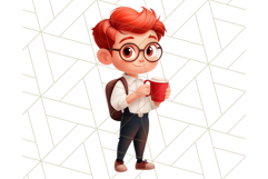 Boy Teacher Clipart PNG, Cute Male Teacher Illustration Product Image 3