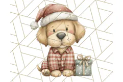 Christmas Pets in Pajamas Clipart PNG, Christmas Png Clipart Product Image 3