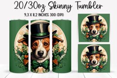 St. Patrick&#039;s Day DOG - Tumbler Sublimation Design Product Image 1