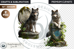 Watercolor Mystic Wols Fantasy Clipart PNG Graphics Product Image 1