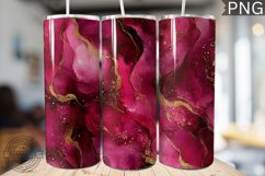Burgundy Alcohol Ink Tumbler Wrap - High Quality 300 Dpi Product Image 1