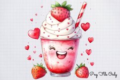 Cute Valentine Kawaii Clipart PNG Product Image 1