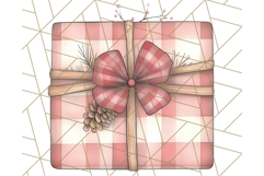Vintage Christmas Ornaments and Presents PNG Holiday Clipart Product Image 3
