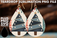 Lovely Teardrop Earrings Magic PNG, Christmas Product Image 1