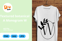 Textured Botanical Monogram Product Image 1