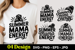 Summer Mama Energy SVG PNG Product Image 1