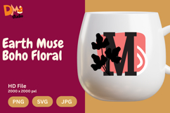 Earth Muse Boho Floral Monogram Product Image 1